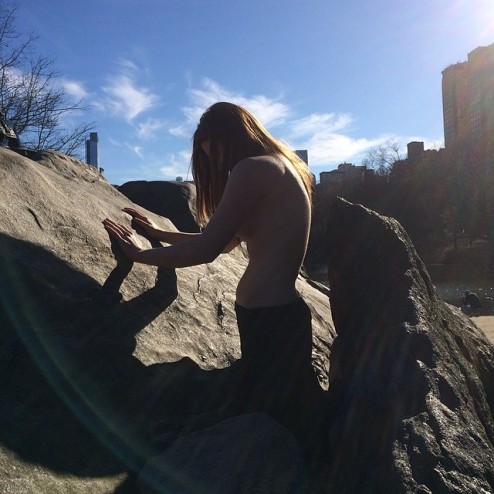 In Central Park (via Instagram)